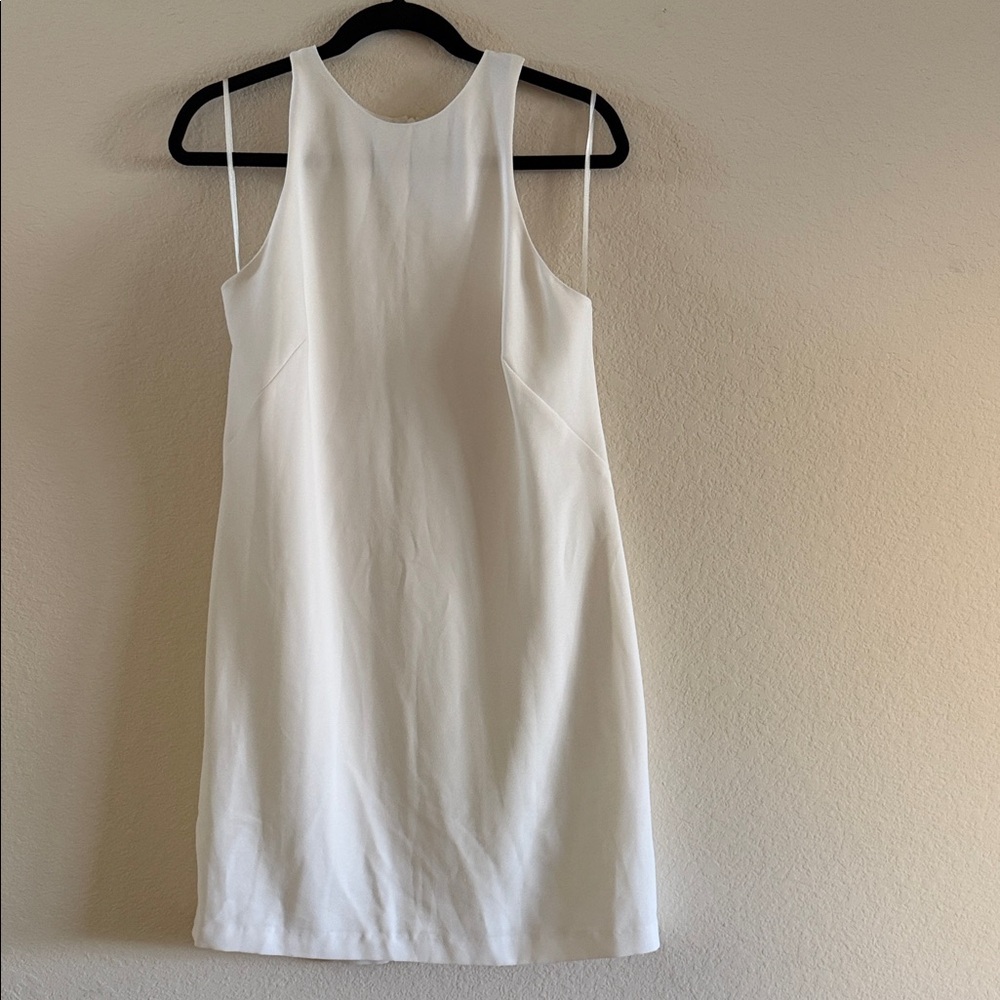 Mango Elegant White Sleeveless Dress